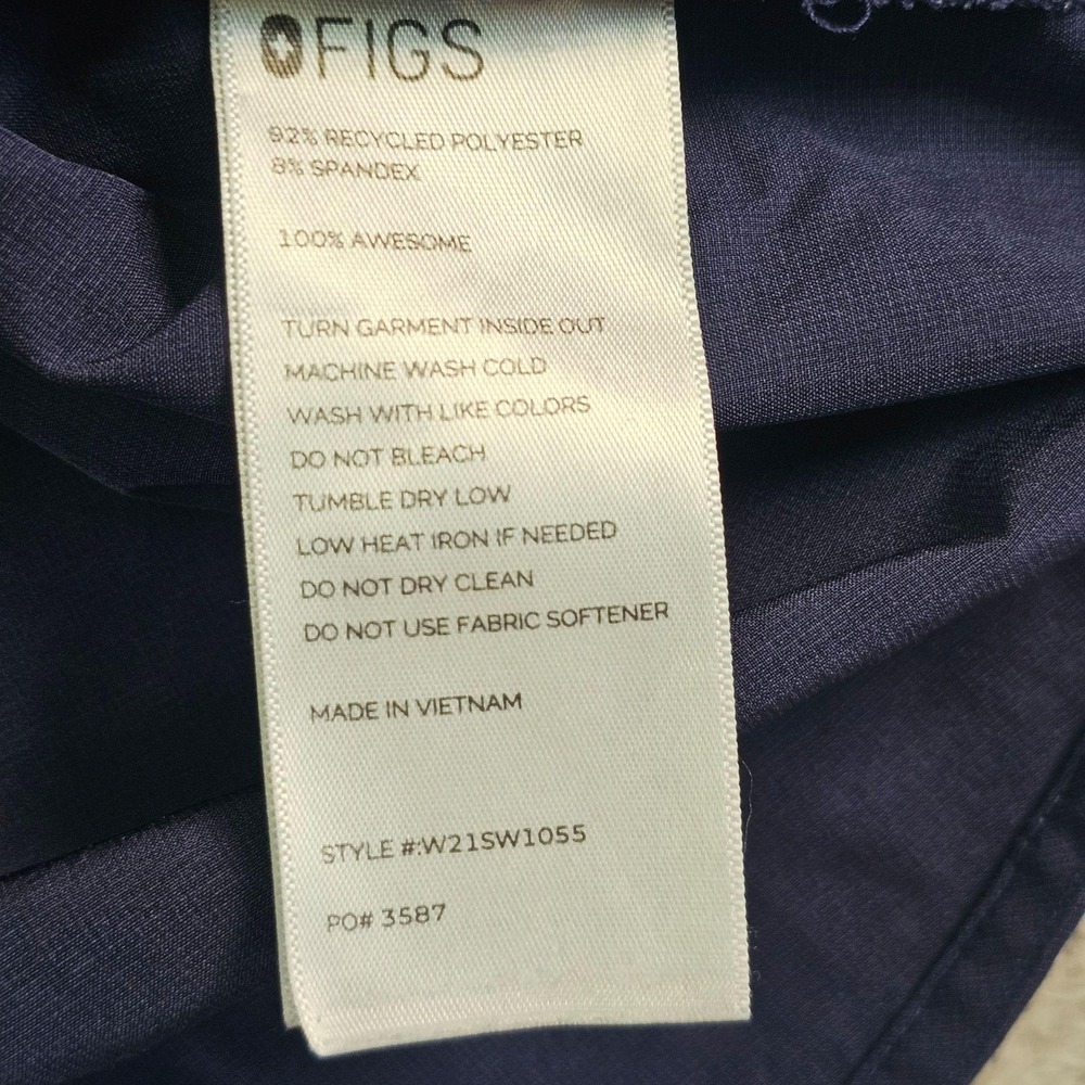 FIGS Scrub Tank Top Womens Medium Blue Technical Collection Sleeveless W21SW1055 - Picture 5 of 8